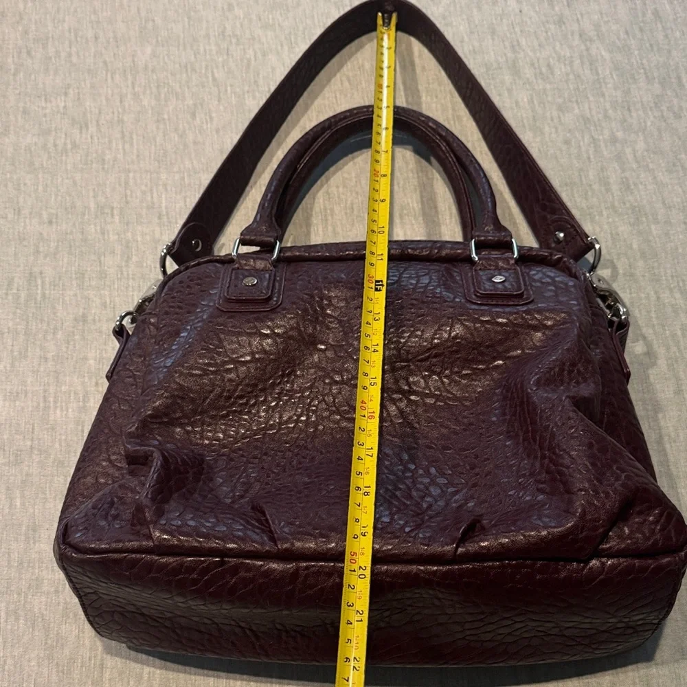 Chic Purple Handbag and Wallet Set